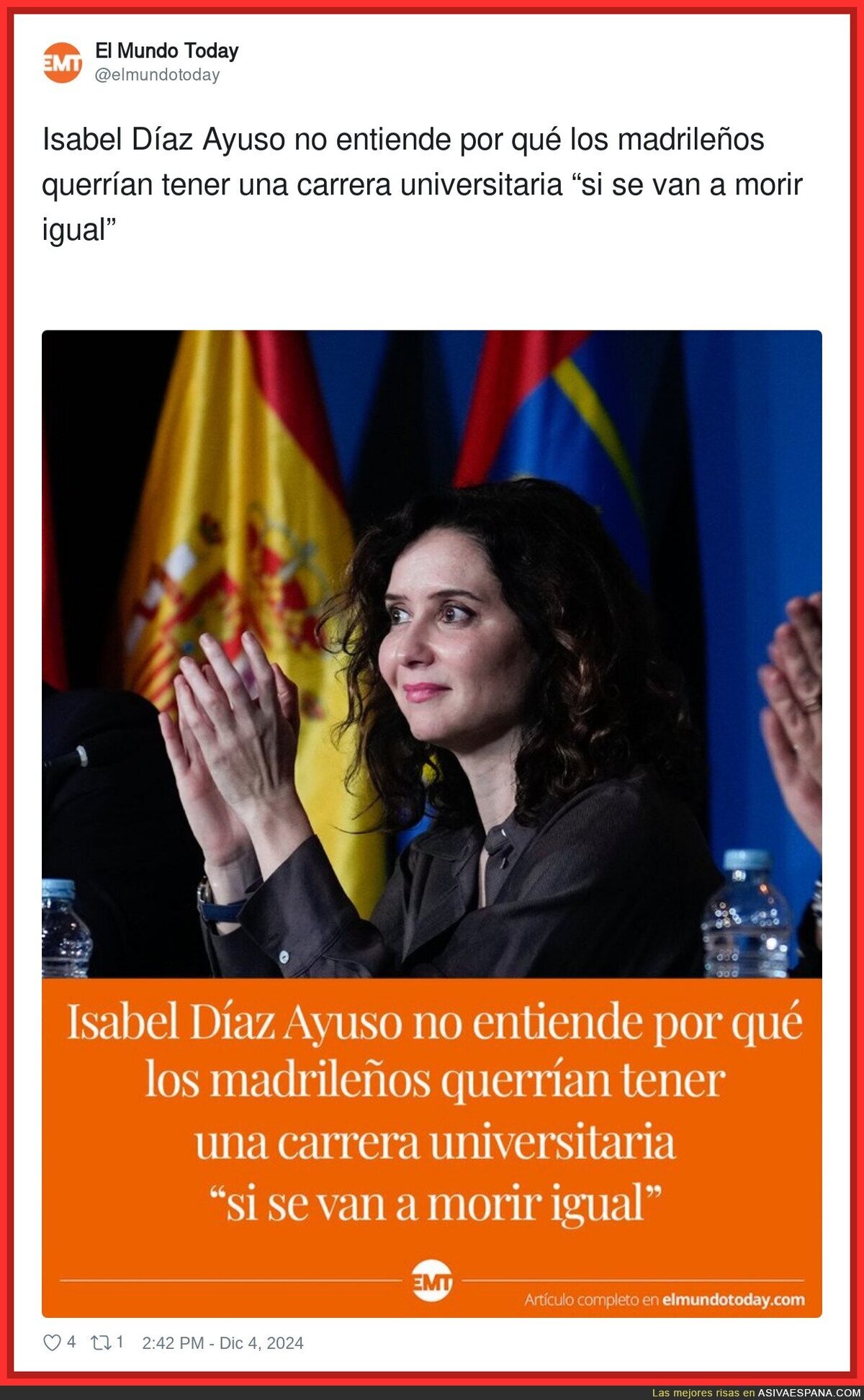 Isabel Díaz Ayuso y su problema con los universitarios