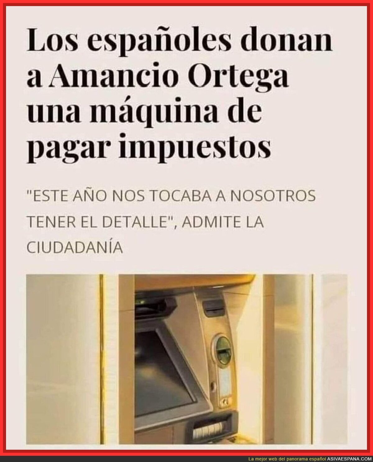 Un regalo para Amancio Ortega
