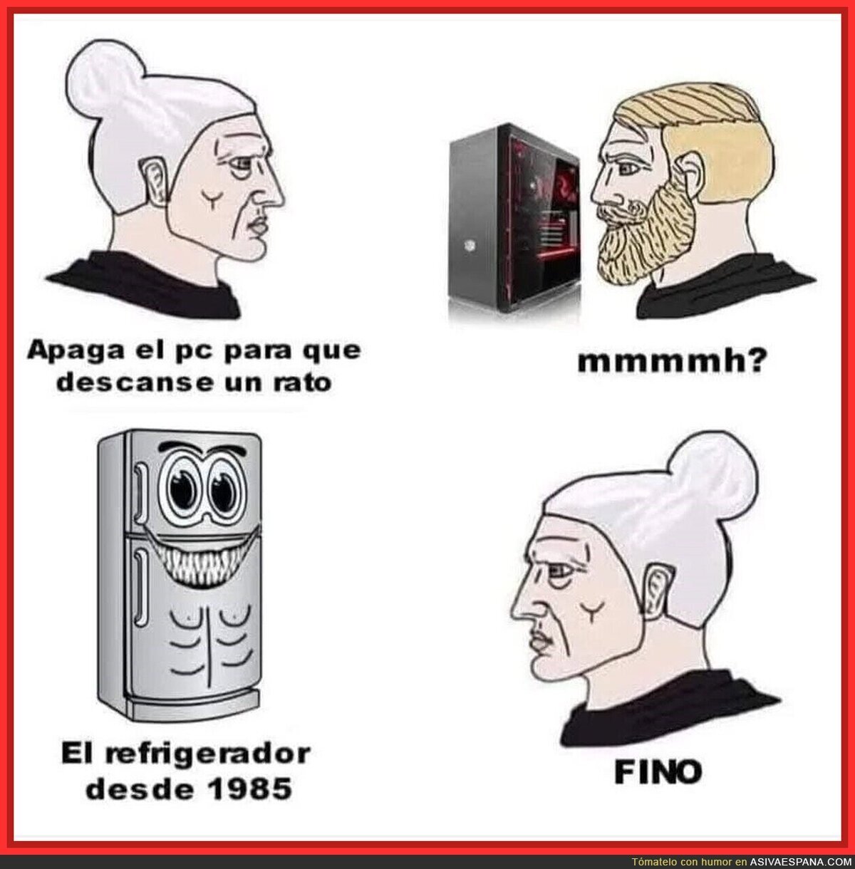 El descanso en máquinas