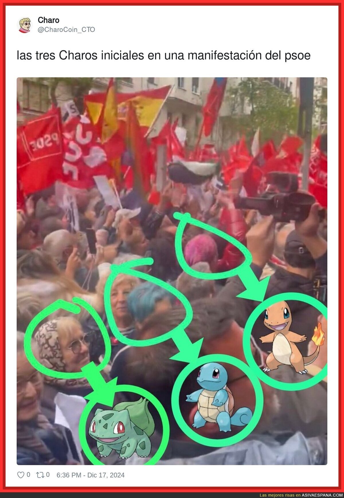 Una manifestación del PSOE cualquiera