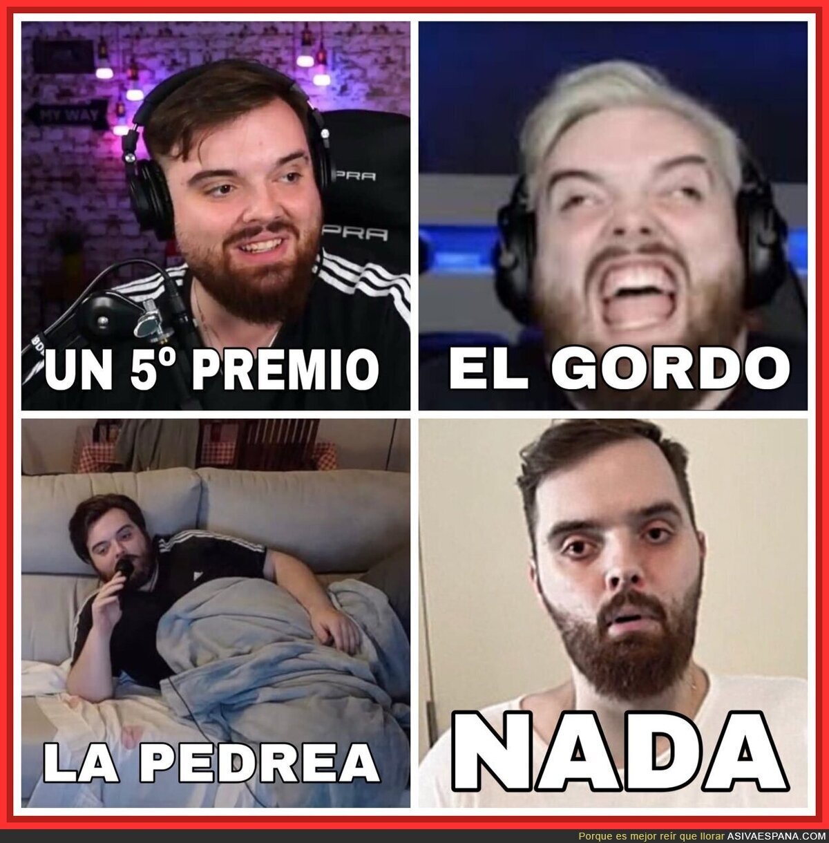 Las emociones de los premios de la Lotería de Navidad