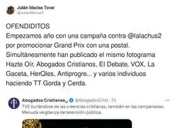 La ultraderecha se ofende con Lalachus y la vaquilla del Grand Prix