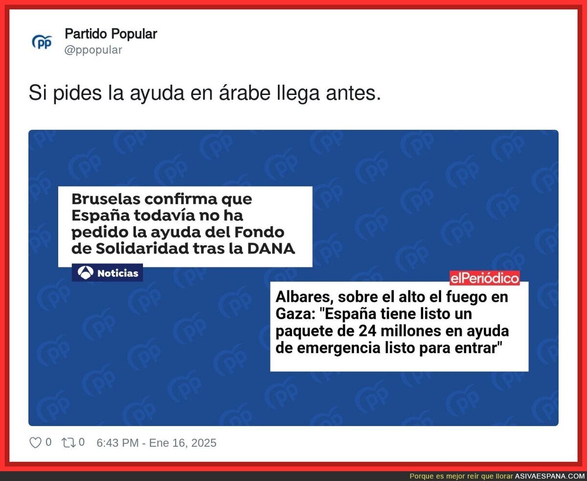 La gente del PP no tiene vergüenza