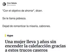 Romantizando la pobreza