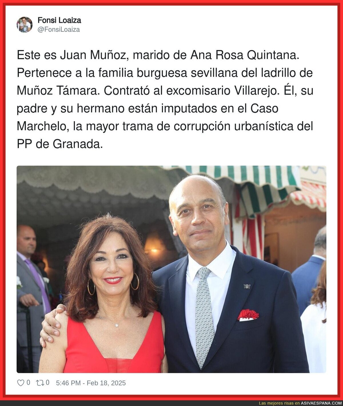 El peligro de la pareja de Ana Rosa Quintana