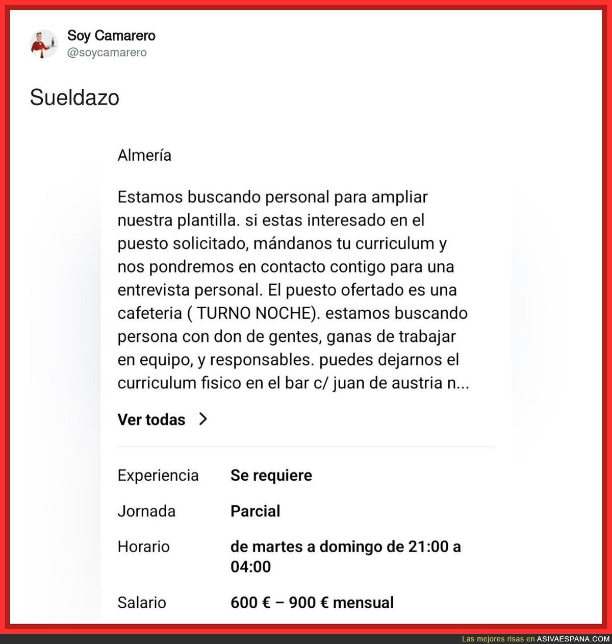 Estoy deseando trabajar en un sitio así