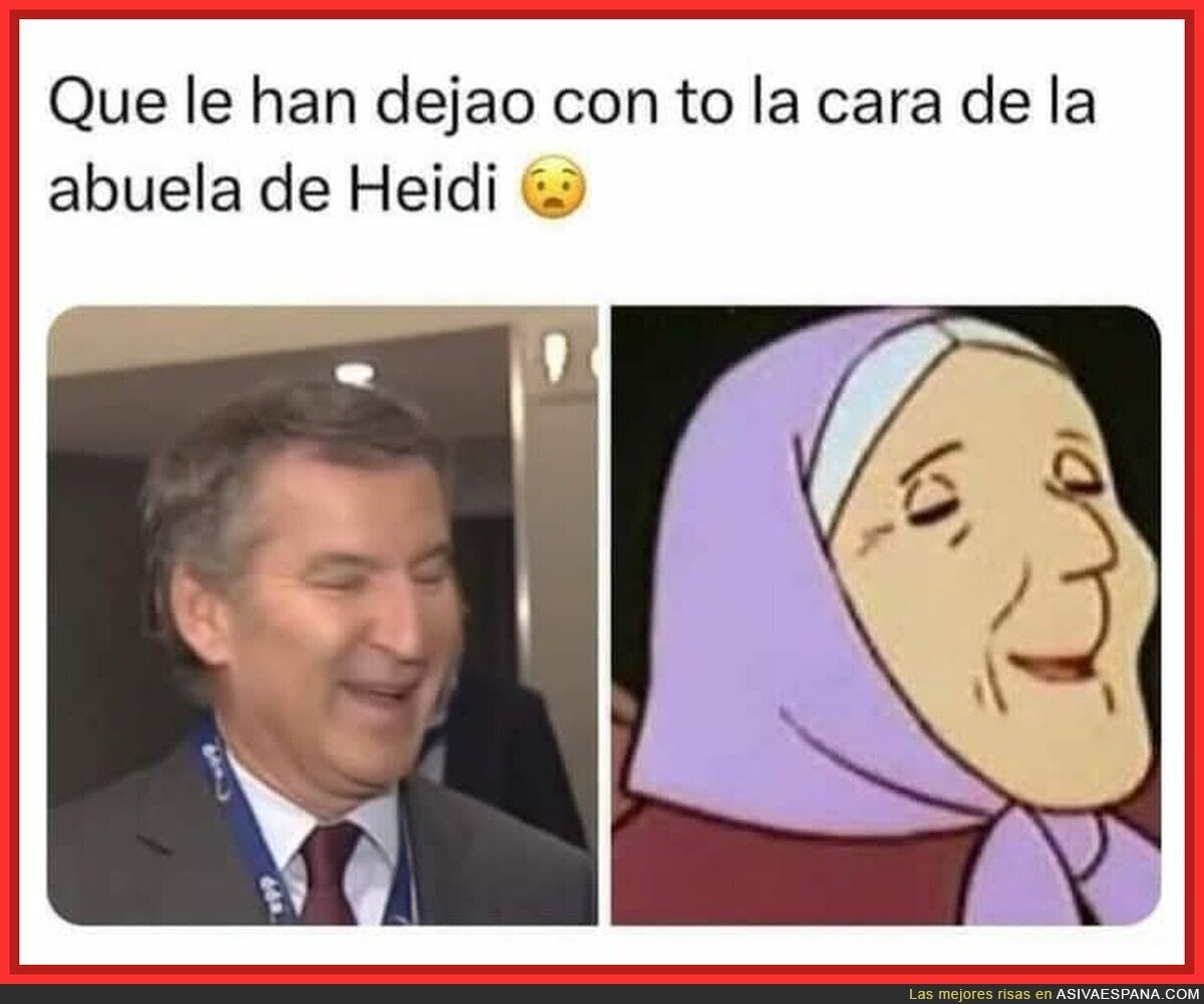 Menudo jeto le han dejado a Feijóo