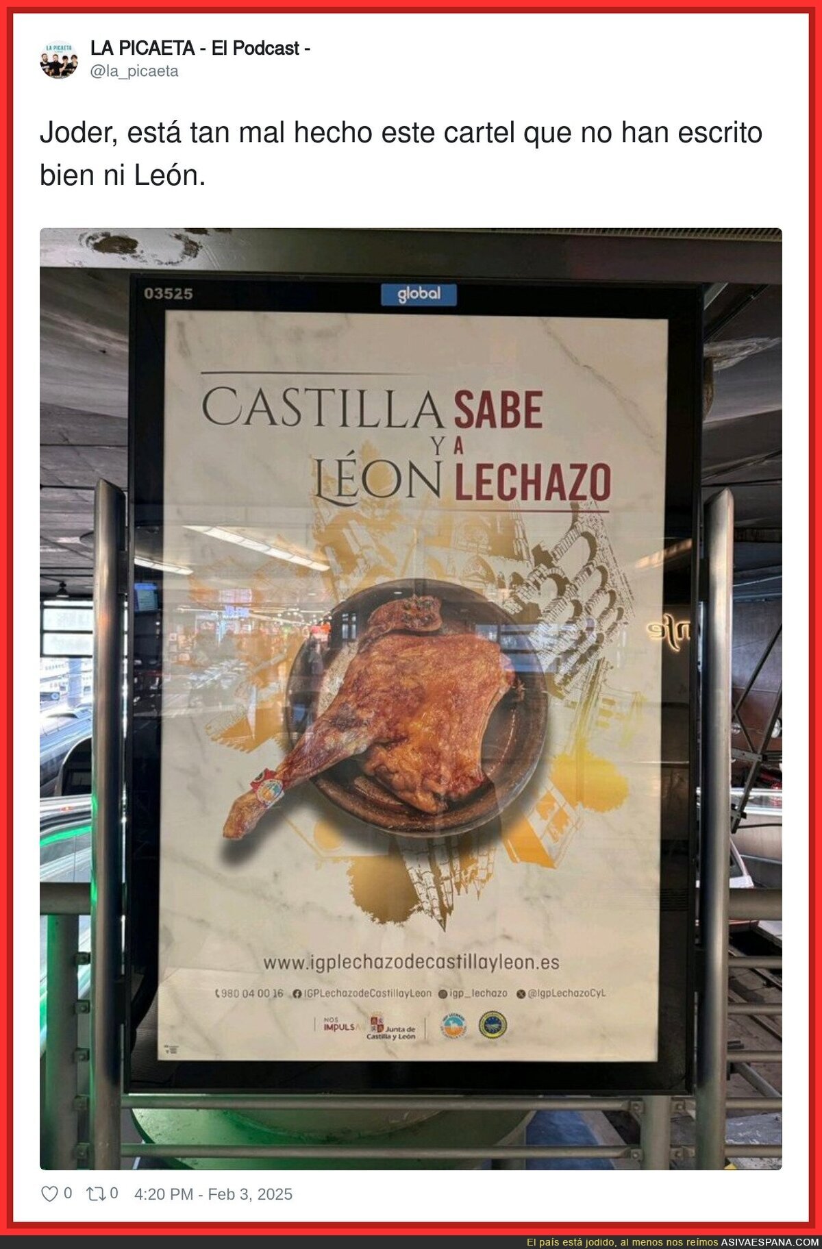 Todo mal en este cartel