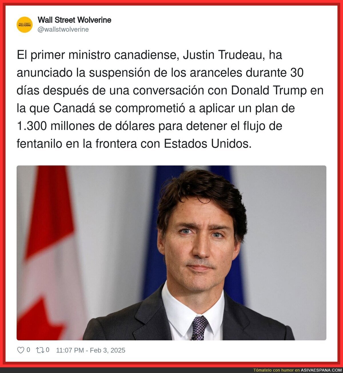 Justin Trudeau, se echa para atrás con Donald Trump