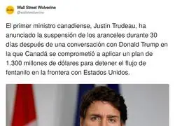 Justin Trudeau, se echa para atr&aacute;s con Donald Trump