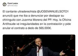 Jos&eacute; Manuel Soto est&aacute; metido hasta el fondo en problemas