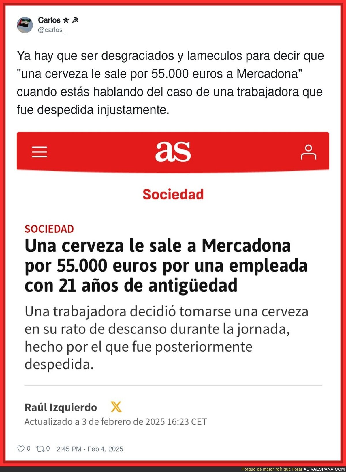 Mercadona paga demasiado bien a los medios para blanquear su empresa