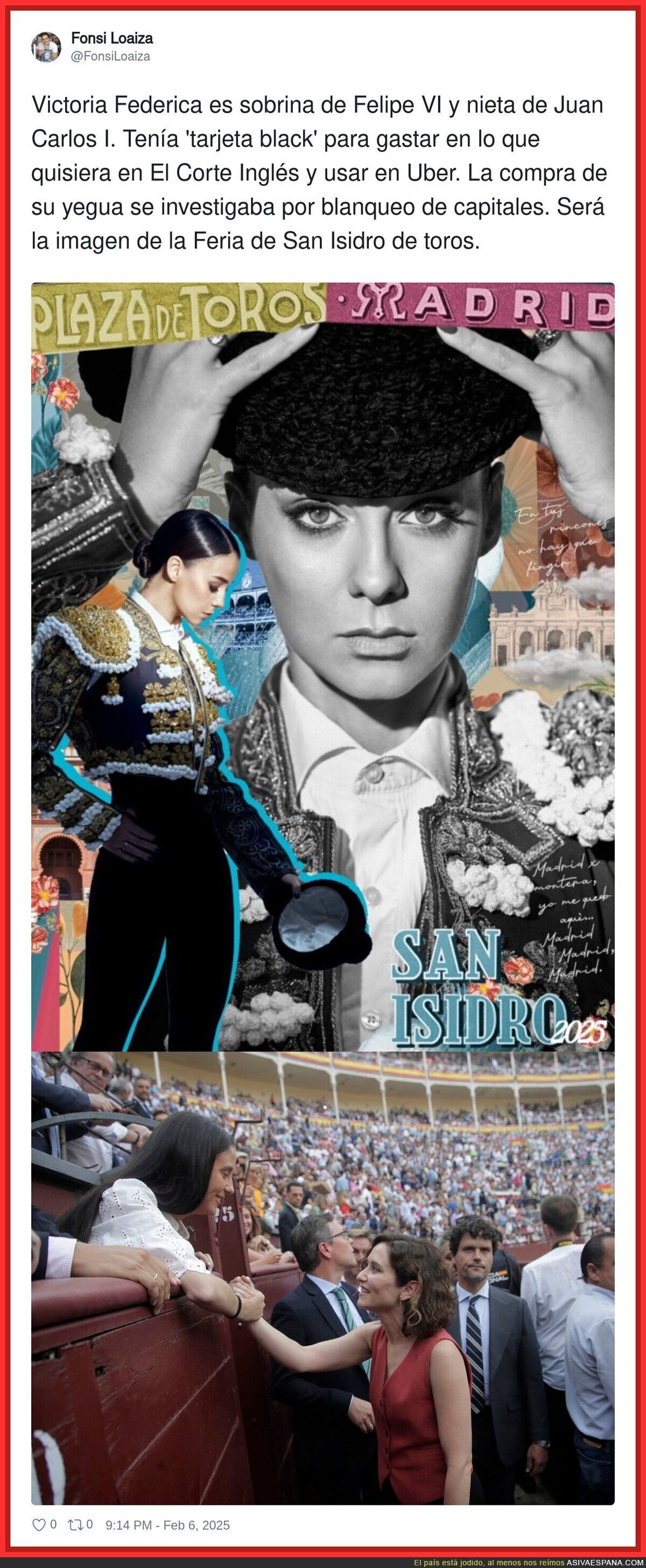 La polémica imagen de la Feria de San Isidro