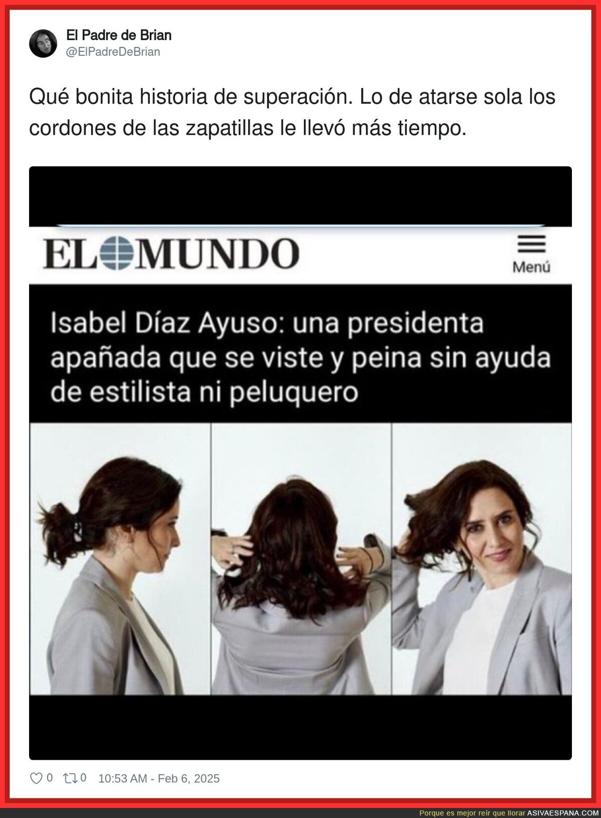 Bendita sea Isabel Díaz Ayuso