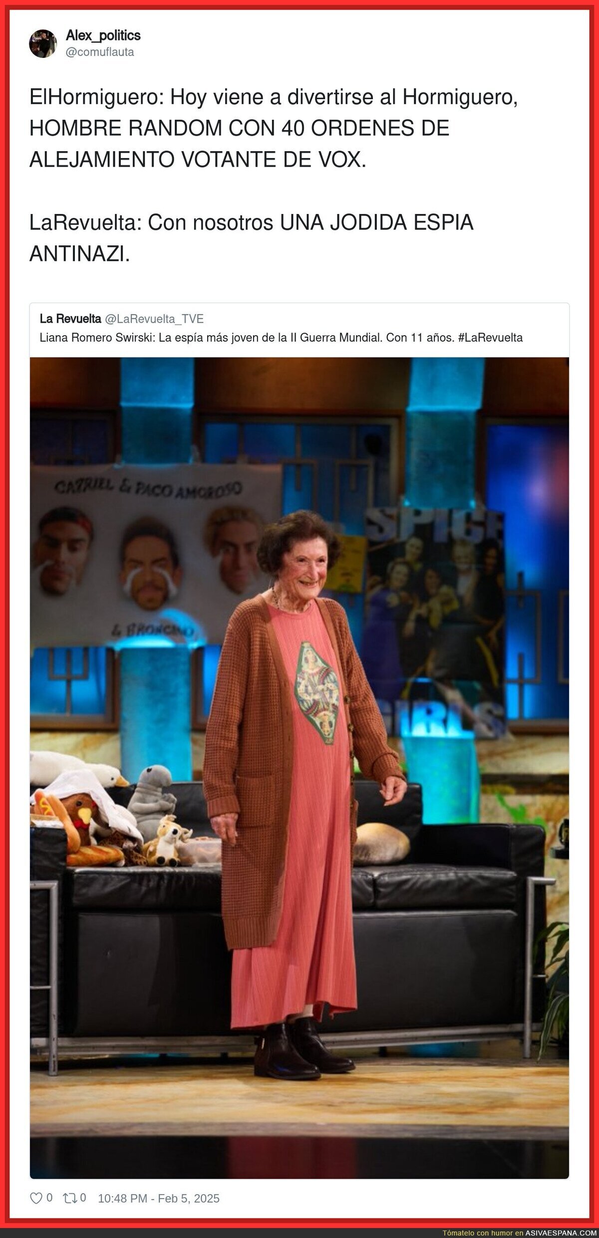 La diferencia de invitados entre La Revuelta y El Hormiguero