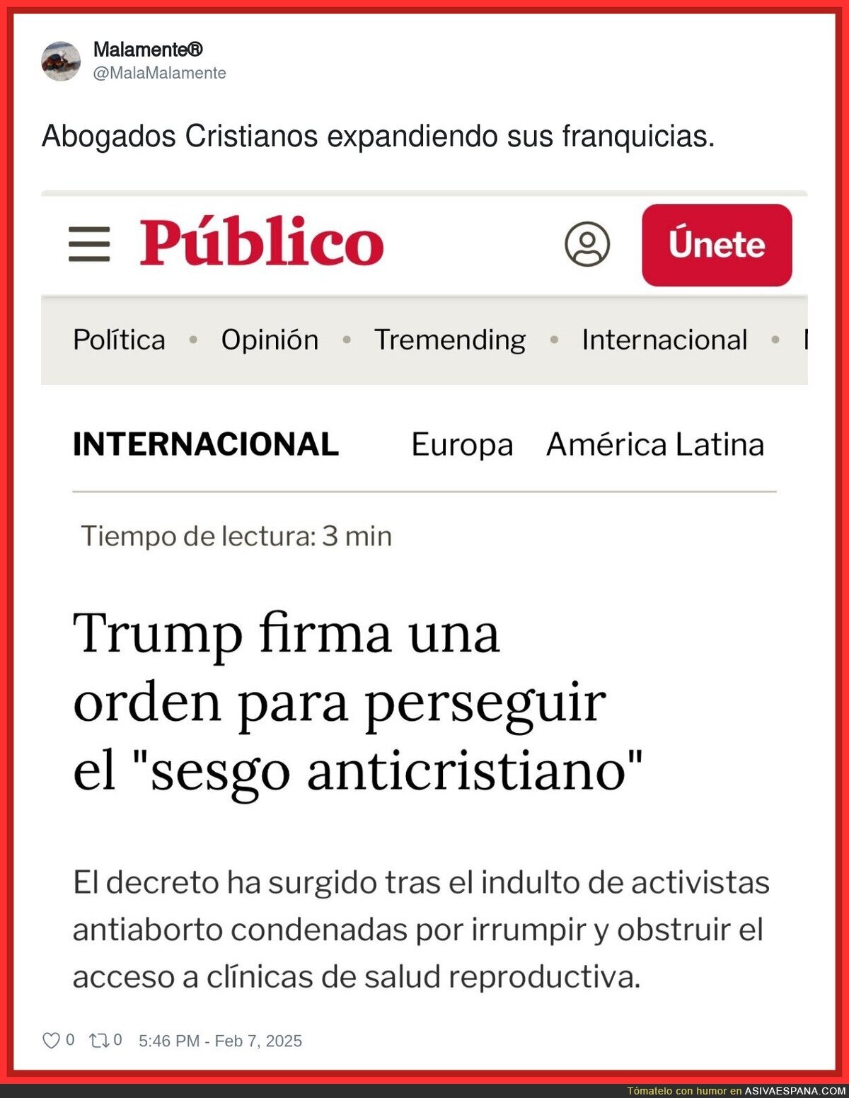 El mensaje ultra cristiano se expande