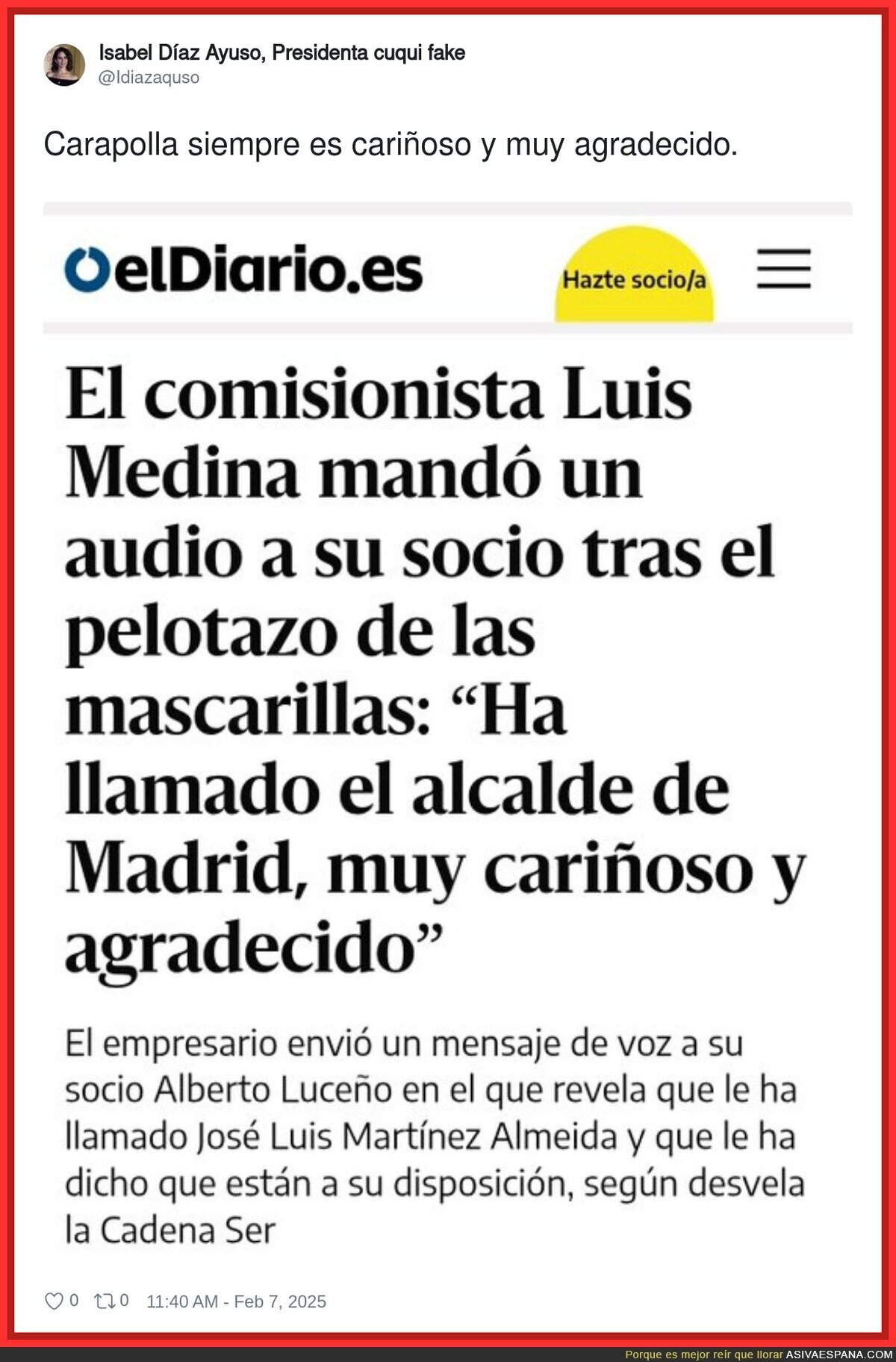 El pequeño José Luis es muy agradecido