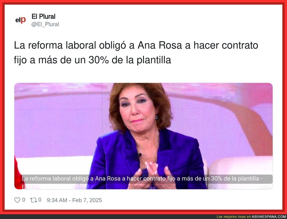 Por esto es que a Ana Rosa no le gusta la izquierda