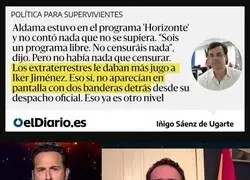 Discurso del monarca Aldama I en el programa de Iker Jim&eacute;nez