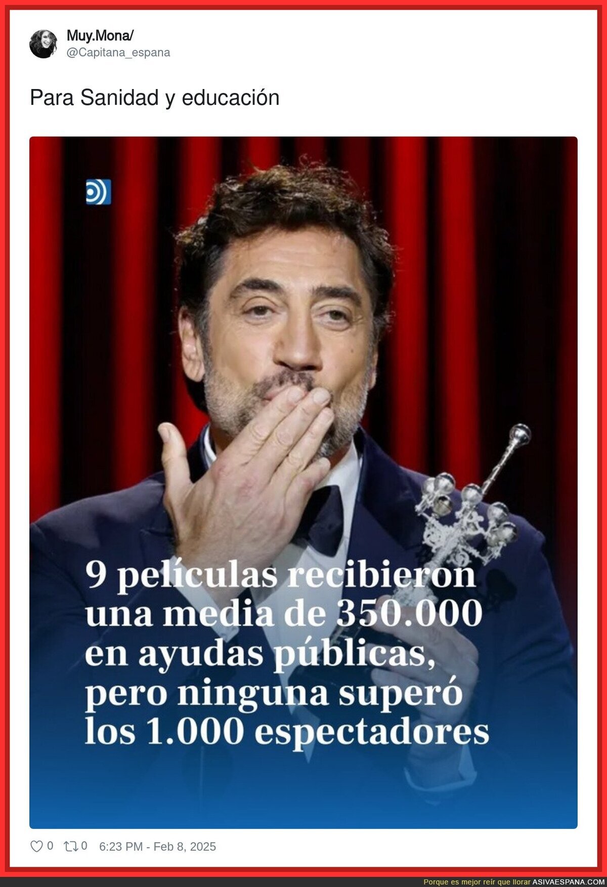 Terrible lo del cine español