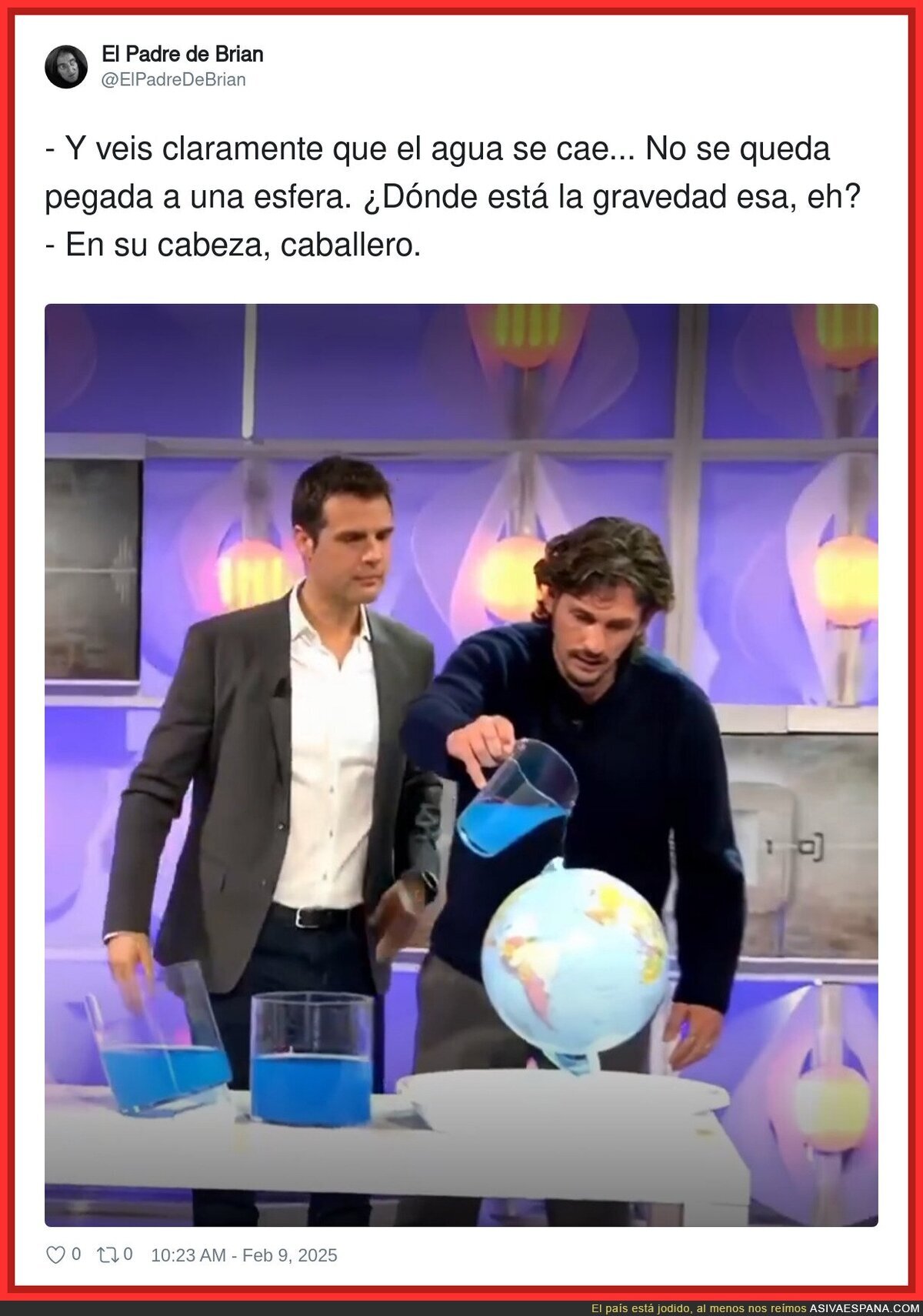 La cabeza de los terraplanistas es para estudiarla