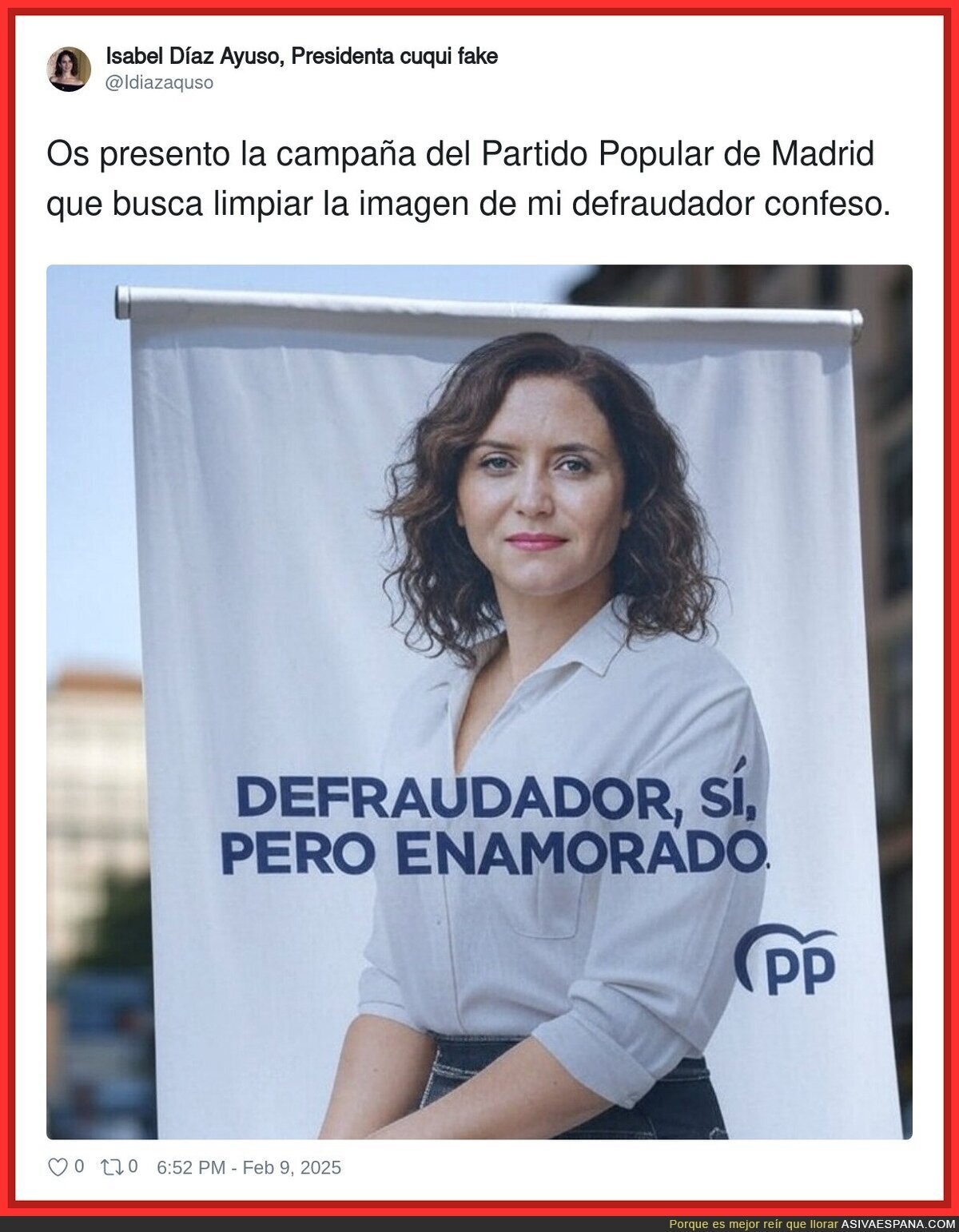 Ayuso con la verdad por delante