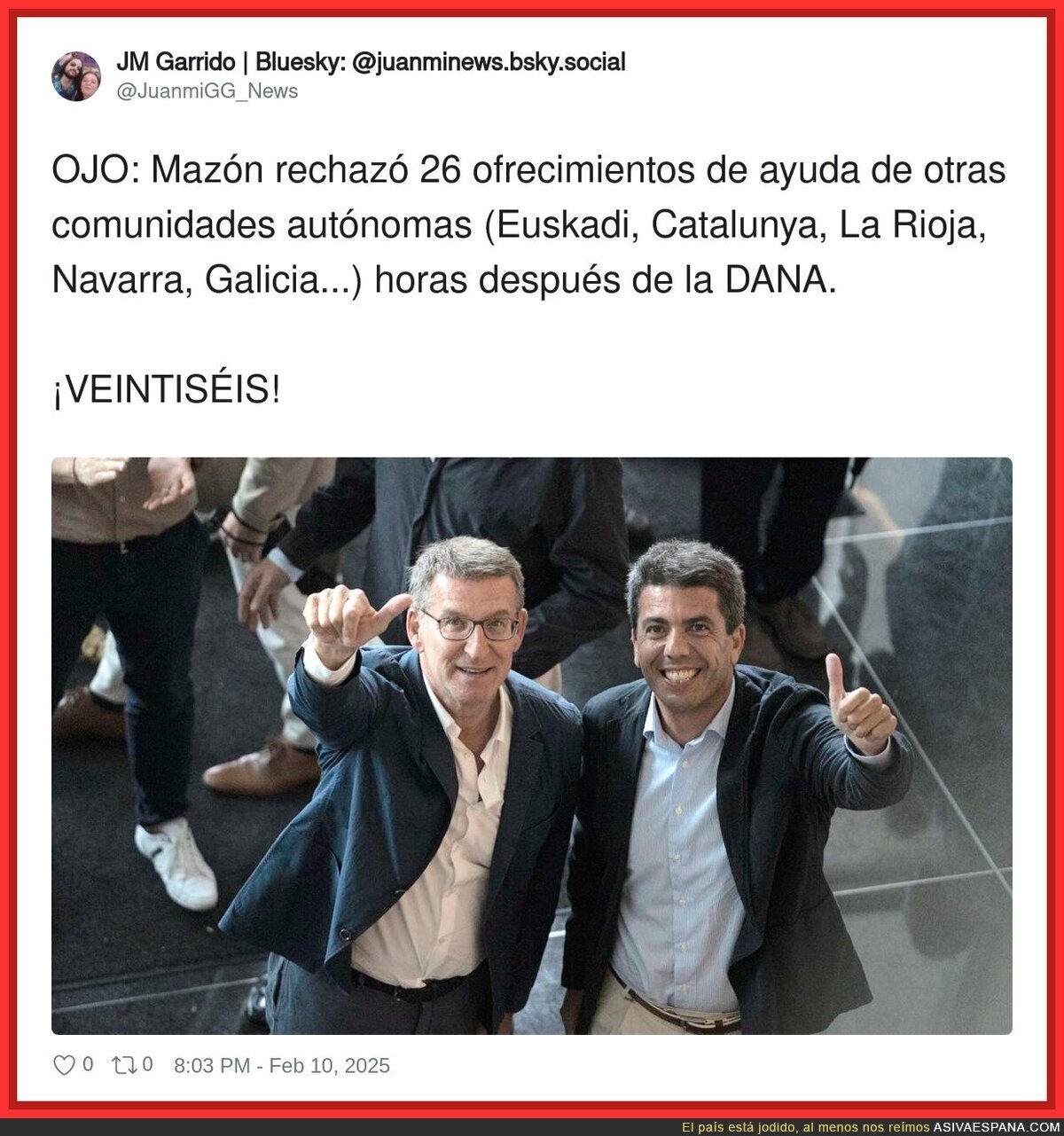 Carlos Mazón sigue en su puesto tras el desastre de la DANA