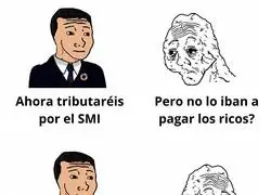 Los votantes del PSOE tras la subida del SMI que pasan a tributar