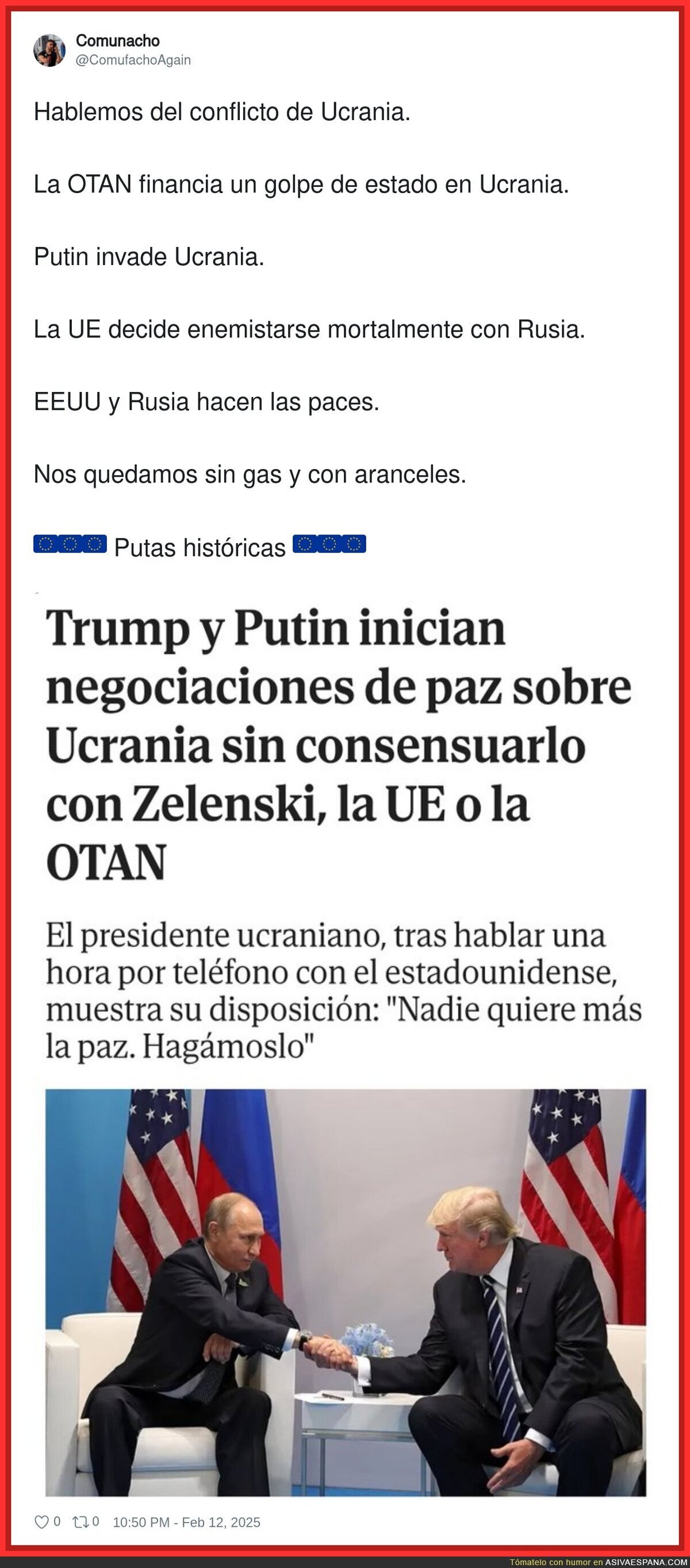 Europa hace el ridículo frente a Estados Unidos y Rusia