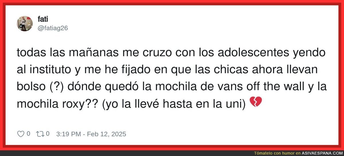 Los tiempos cambian para mal