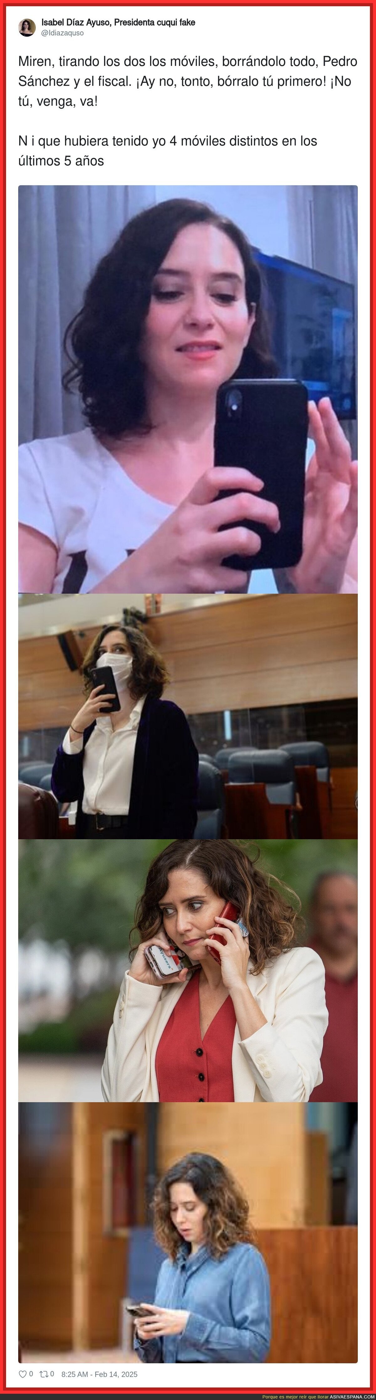 ¿Qué esconde Isabel Díaz Ayuso con tanto cambio de móvil?
