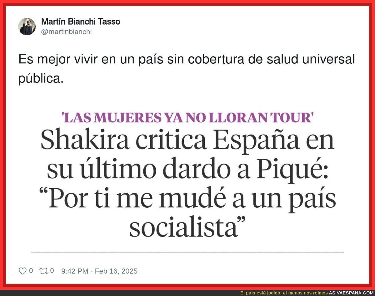 Shakira y su crítica a España