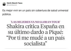 Shakira y su cr&iacute;tica a Espa&ntilde;a