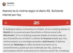 El alucinante art&iacute;culo sobre Asencio escrito en el 'AS'