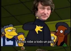 Milei despu&eacute;s de robar a todo el mundo con la cripto estafa