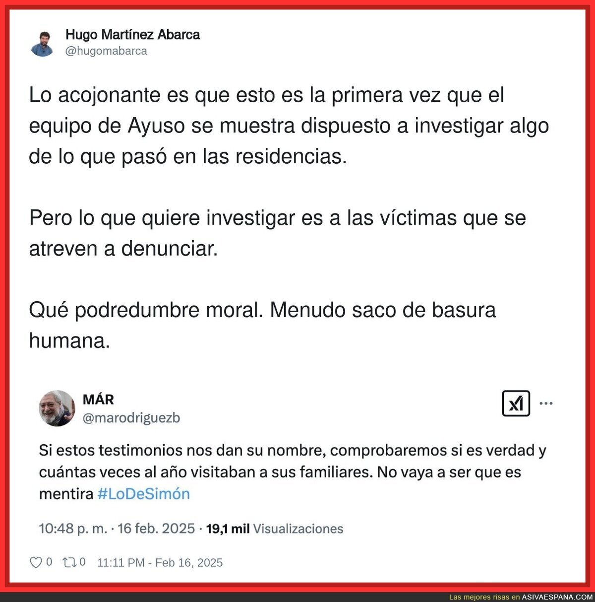 MAR va pasado de rosca tras las entrevistas de Jordi Évole a familiares de residencias en Madrid