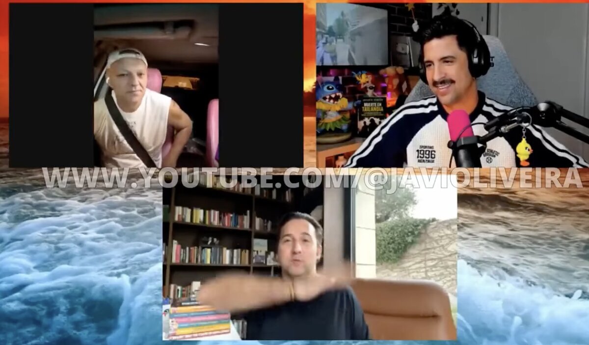 Iker Jiménez despidiéndose con el saludo nazi de Elon Musk en pleno directo