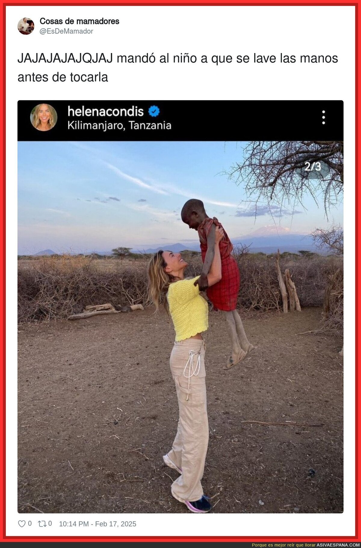 Esto de Helena Condis es surrealista