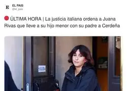 La orden de la justicia italiana a Juana Rivas
