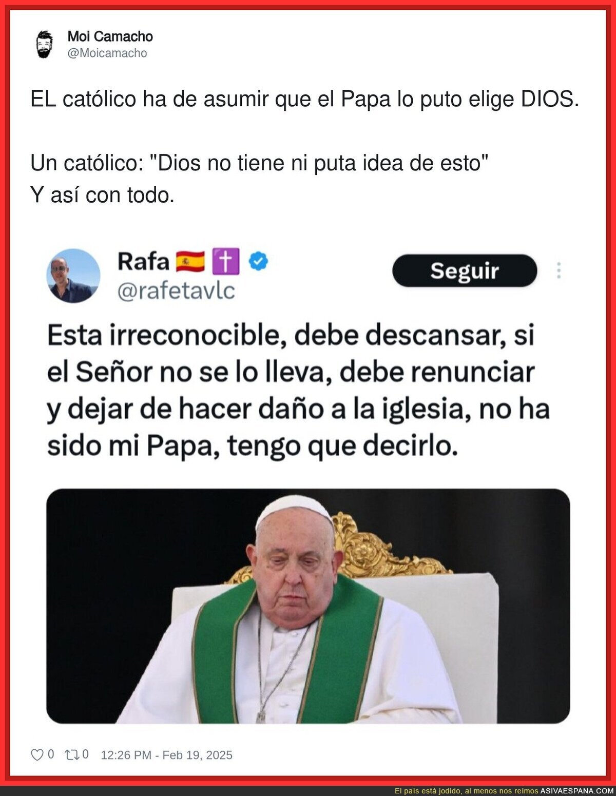 Los católicos y su radical pensamiento