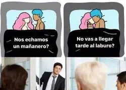 Llegando tarde al trabajo