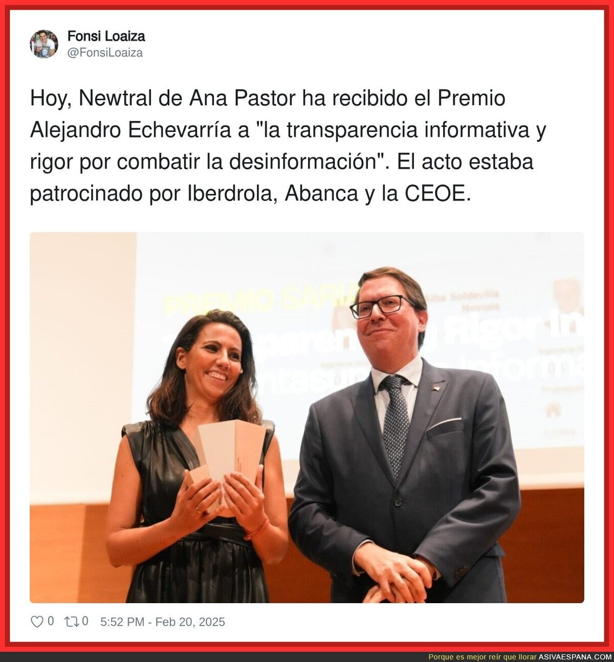 Menudo chollo tiene montado Ana Pastor
