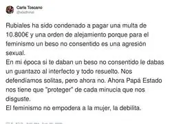 La broma de condena para Luis Rubiales gracias al feminismo