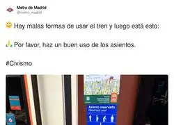 Hay que saber comportarse en el Metro