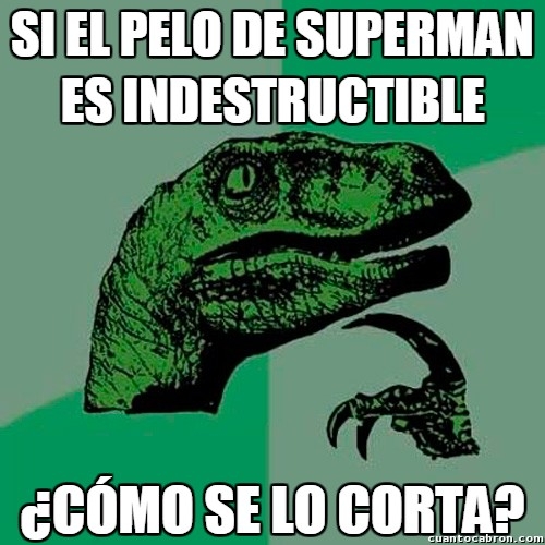 cortar,indestructible,irrompible,pelo,philosoraptor,superman