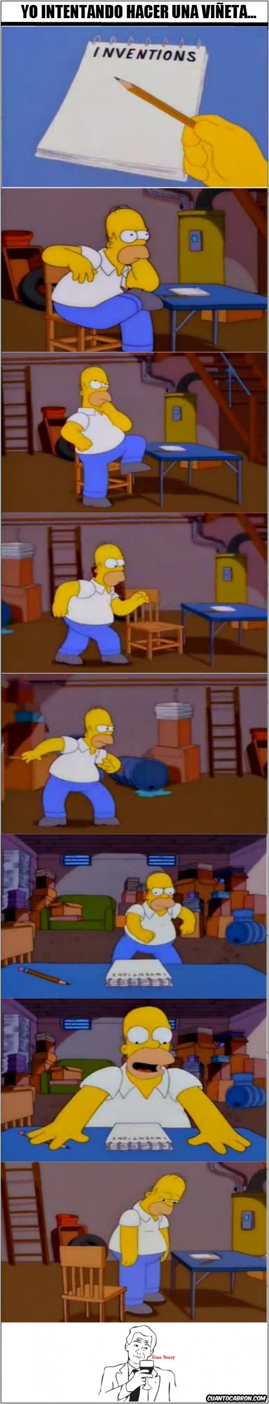 crear,hacer,homer,inventor,simpson,true story,vi&ntilde;eta