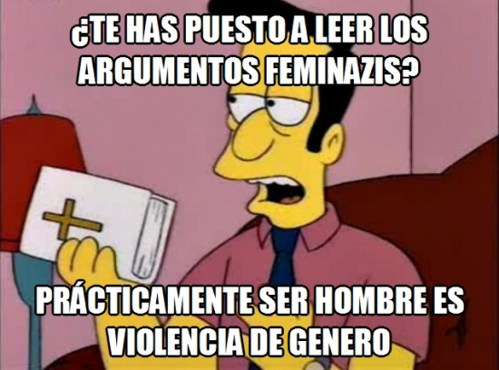 argumentos,feminazis,más igualdad es lo que hace falta,reverendo lovejoy,violencia de genero
