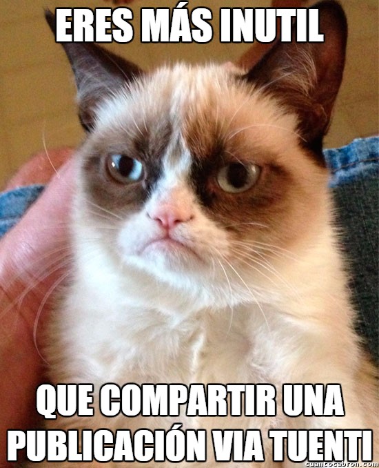 Grumpy_cat - ¿Pero eso del Tuenti todavía existe?