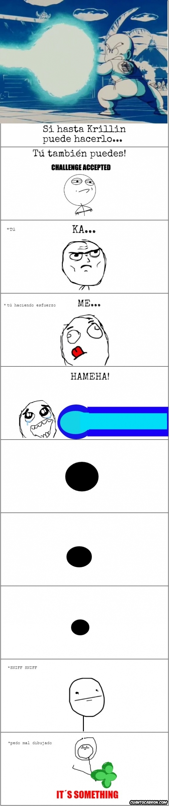 esto lo ha intentado hasta tu abuela y lo sabes,kamehameha,Krillin