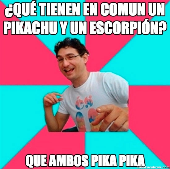 Bad_joke_deivid - Similitudes entre Pikachu y un escorpión